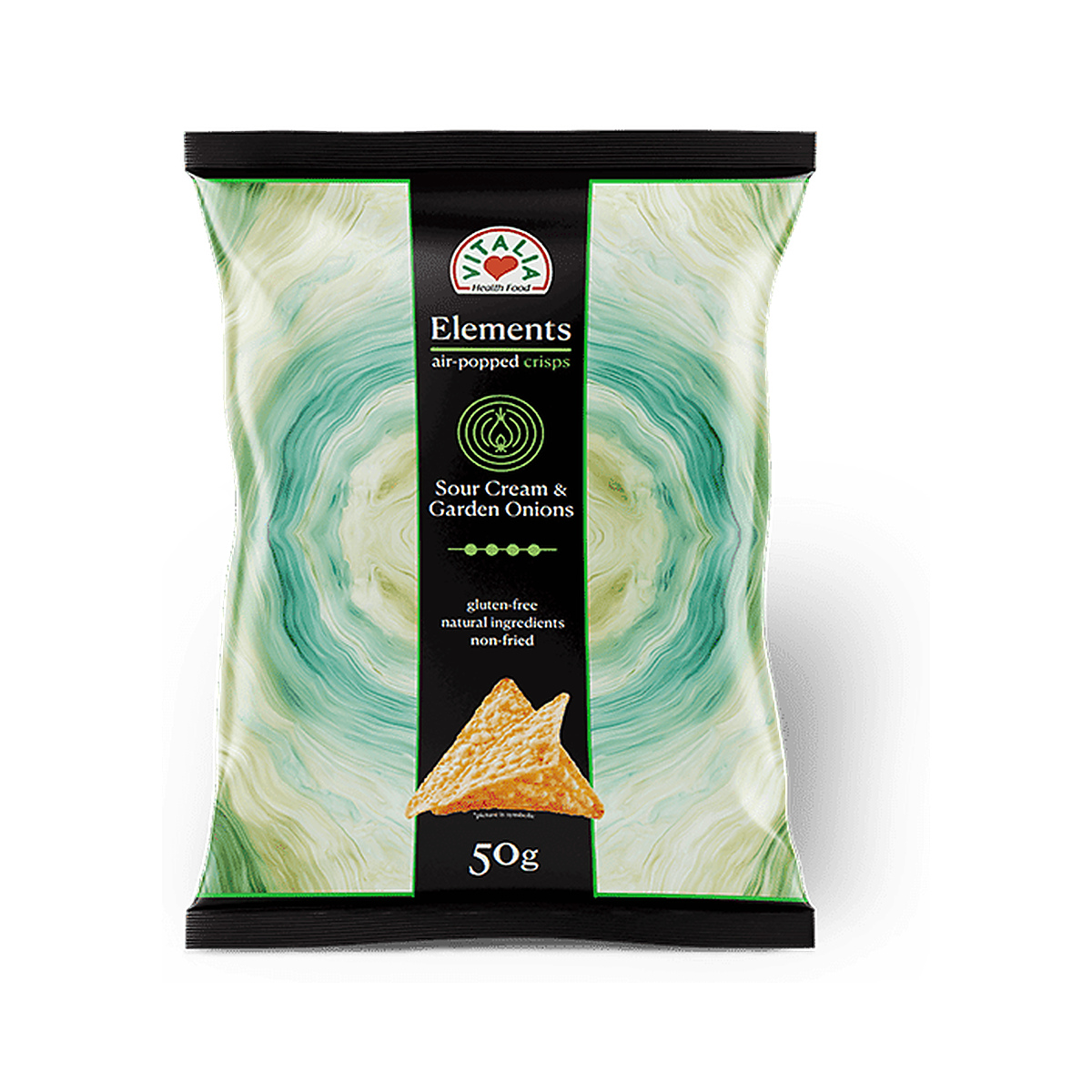vitalia-air-popped-chips-sour-cream-and-onion-50g-5310099025576 Air-Popped Chips Sour Cream & Onion 50g – Image 1