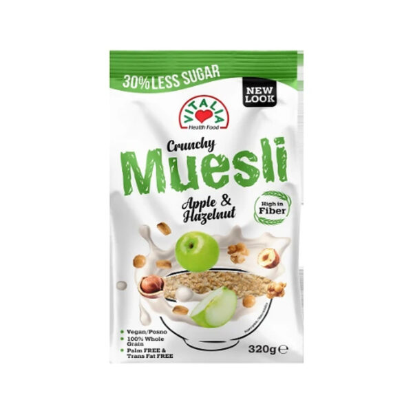Crunchy Muesli Hazelnut Apple 320g