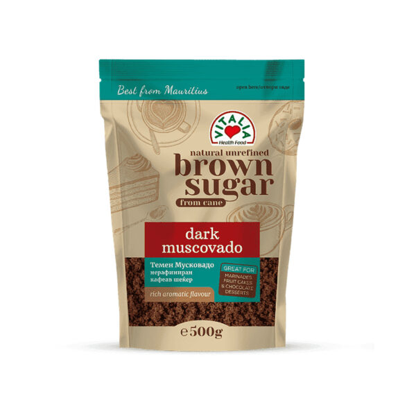 Dark Muscovado Natural Unrefined Brown Sugar 500g