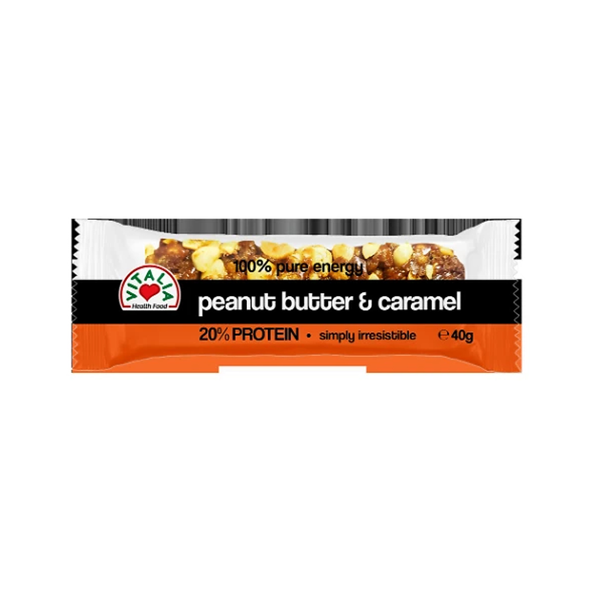 vitalia-energy-bar-with-caramel-and-peanut-butter-20-protein-40g-5310099023930 Energy Bar with Caramel & Peanut Butter 20% Protein 40g – Image 1