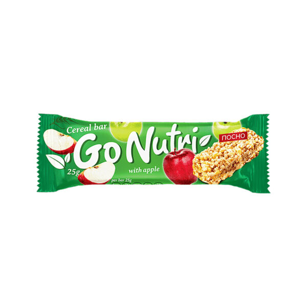 Go Nutri Cereal Bar with Apple 25g
