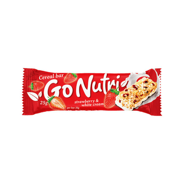 Go Nutri Cereal Bar with Strawberry & White Cream 25 g