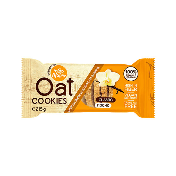 Go Nutri Wholegrain Oat Cookies Vanilla Flavor 215g