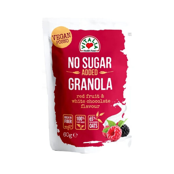 Granola White Chocolate & Red Fruits No Sugar Added 60g