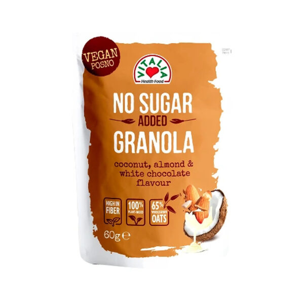 Granola White Chocolate Coconut & Almond No Sugar Added 60g