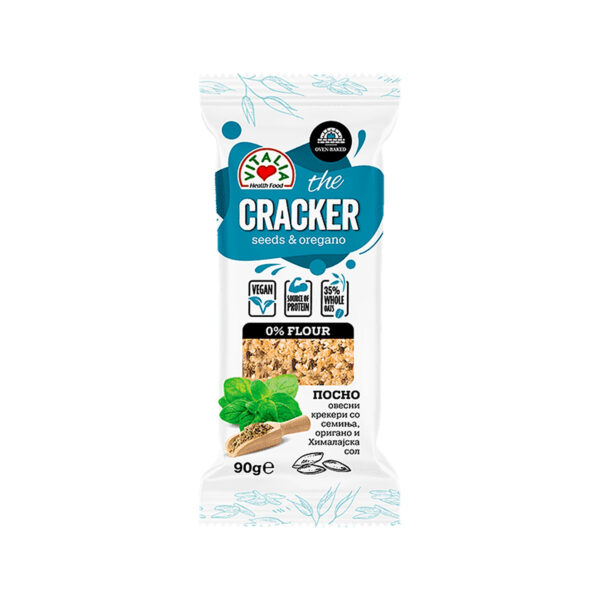 Oat Salty Crackers Seeds & Oregano 90g