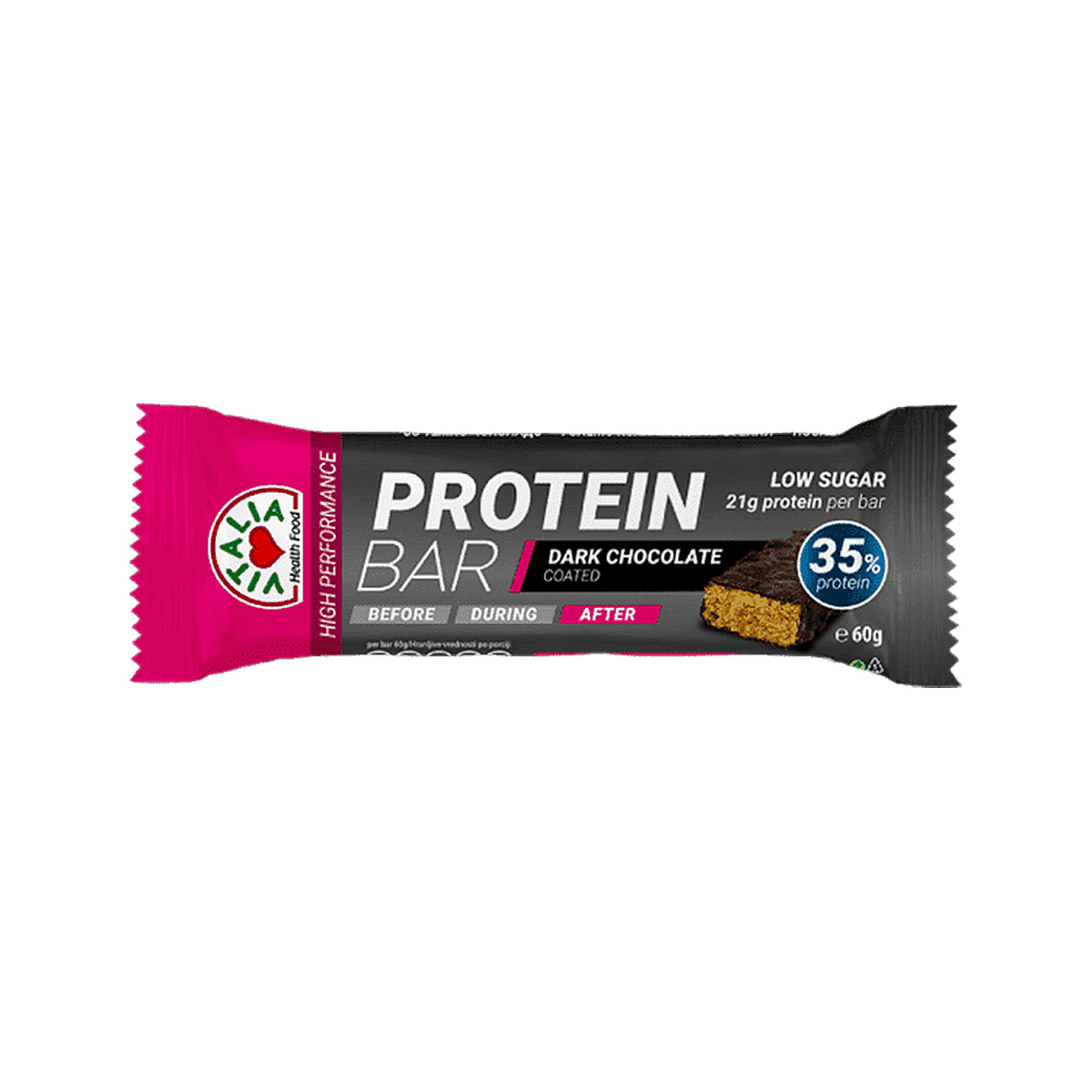 vitalia-protein-bar-dark-chocolate-coated-60g-5310099010244 Protein Bar Dark Chocolate Coated 60g – Image 1